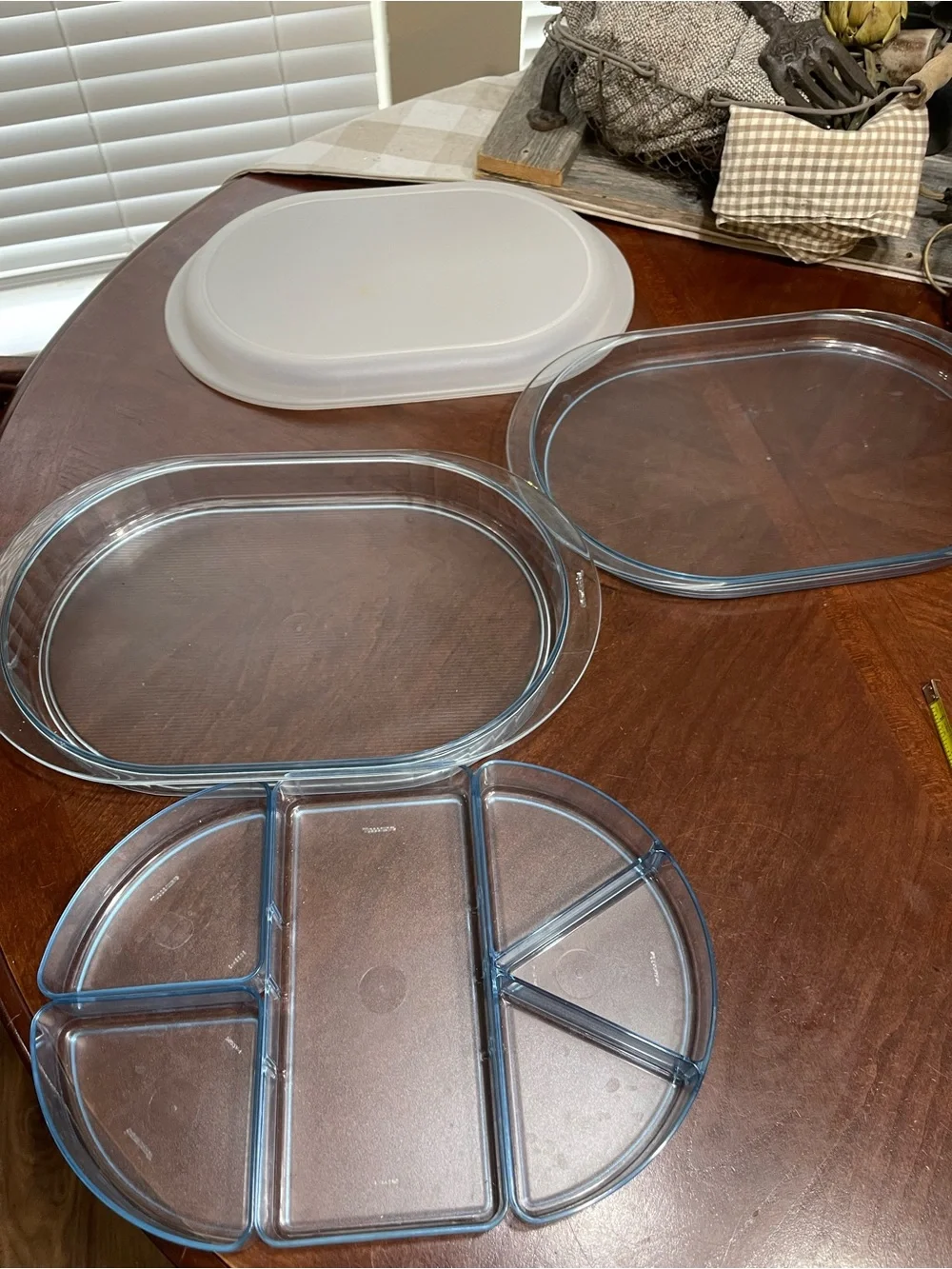 Vintage Tupperware Preludio Hors D'oeuvre Tray With Dividers appetizers snacks